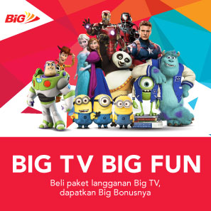 Big Tv Big Fun! Dapatkan Bonusnya Setiap Pembelian Paket Langganan TV