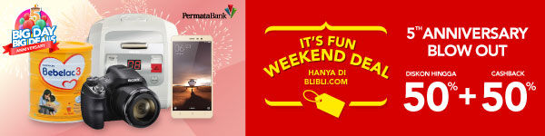 It's Fun Weekend Deals! 5th Anniversary Blow Out! Disc Up To 50% + Cashback 50%