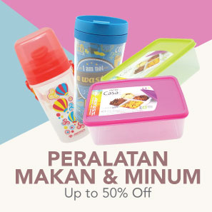 Peralatan Makan & Minum Up To 50% OFF