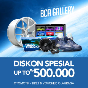 BCA Gallery Diskon Special Up To Rp500.000