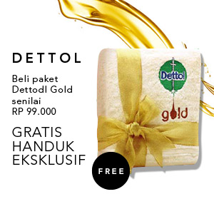DETTO: Gold Rp99.000 Gratis Handuk Eksklusif
