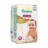 Pampers Premium Care Tapped M Popok Bayi 56 Pcs