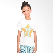 Kaos Logo Naura White Cotton Combed 30s