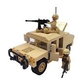 Inini Modern War Humvee Armament Carrier Mainan Blok dan Puzzle