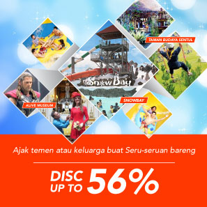 Tiket Wisata dan Hiburan Disc Up To 56%! Snowbay, Taman Budaya, Alive Museum, dll.