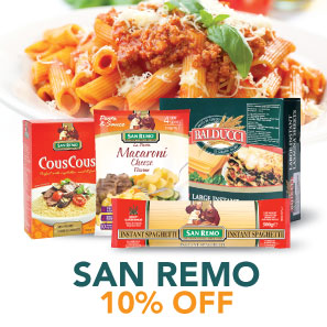 San Remo Discount 10% OFF