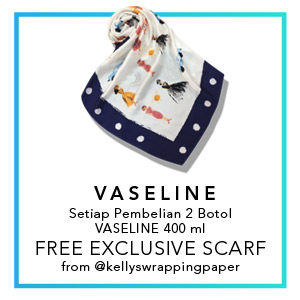 Vaseline Beli 2 Botol 400 ml FREE Exclusive Scarf from @kellyswrappingpaper
