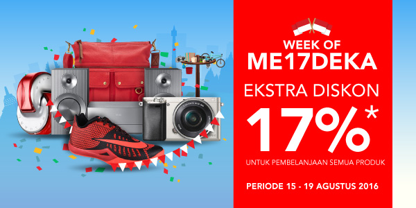Week of ME17DEKA Ekstra Diskon 17%*