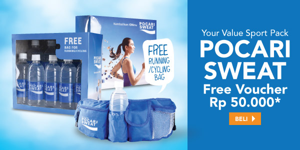 Pocari Sweat FREE Voucher Rp50.000*