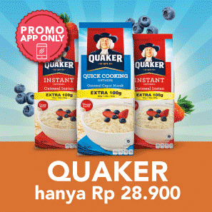 Quaker Hanya Rp28.900