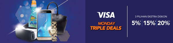 Visa Monday Triple Deals - Dapatkan 3 Pilihan Ekstra Diskon