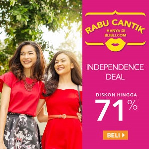 Rabu Cantik Independence Deal Diskon Hingga 71%