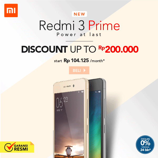 NEW! Xiaomi Redmi Discount Up TO Rp200.000 Plus Start Rp104.125/month*
