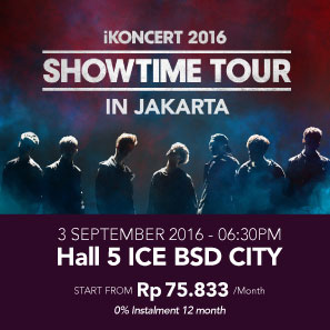 iKoncert 2016 3 September @ Hall 5 Ice BSD City Start From Rp75.833