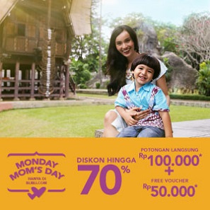 Monday Mom's Day Diskon Hingga 70%, Potongan Langsung Rp100Ribu + FREE Voucher Rp50Ribu