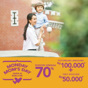 Monday Mom's Day Diskon Hingga 70% + Potongan Langsung Rp100.000 + Free Voucher Rp50.000
