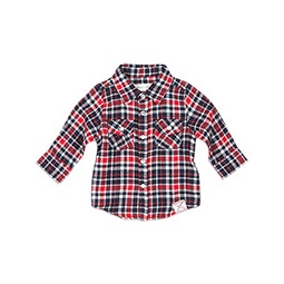 Pumpkin Patch Check Shirt Blazing Atasan Bayi Red