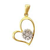 Lavish P15507 Berlian Emas Kuning Liontin 18K