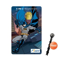 BCA Flazz Blue Batman Free Cable Holder Batman