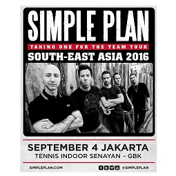 Simple Plan Taking One For The Team Tour 2016 E-Ticket [PLATINUM A]