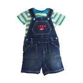 Torio Aquatic Animals Little Crab Dungaree Set C244 50-601