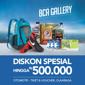 BCA Gallery Diskon Spesial hingga Rp500.000 Otomotif-TIket&Voucher-Olahraga