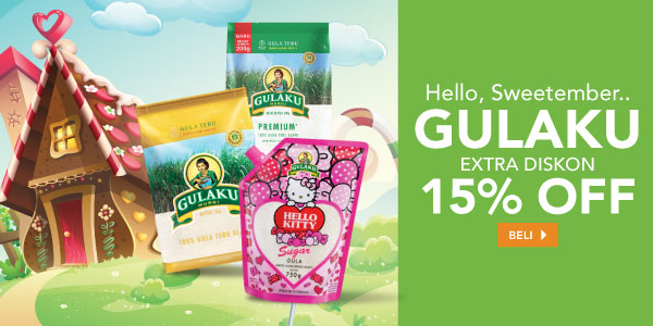 GULAKU EXTRA DISKON 15% OFF