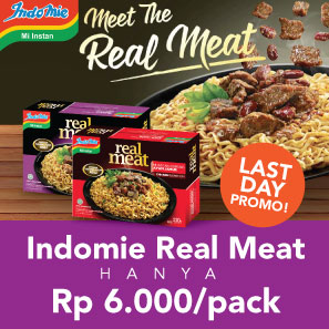 Indomie Real Meat HANYA Rp6.000/pack