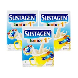 Buy 3 - Sustagen Junior 1+ Vanila Susu Formula 350 g + Free New Lunch Bag