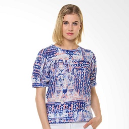 Heart and Feel Chavali Blouse 1150.B Atasan Wanita - Blue
