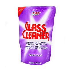 Yuri Glass Cleaner Fresh Lilac Cairan Pembersih Pouch/410mL/3Pcs