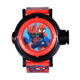  Accessoria Marvel Spiderman ASMSQ8118 Projector Watch Red Jam Tangan Anak