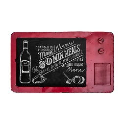  Mendekor Ketawai Chalkboard Kafe Menu Dekor Interior Papan Tulis Kapur - Merah