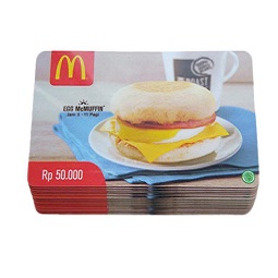  EXTRA BONUS - McDonalds Gift Card Rp 300.000 + BONUS Voucher XXI Rp 50.000