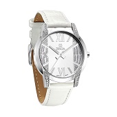 Zeca Lavender Stainless White Jam Tangan Wanita