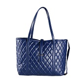 Louvre Paris Tote Bag Diamond Tas Tangan - Navy Navy