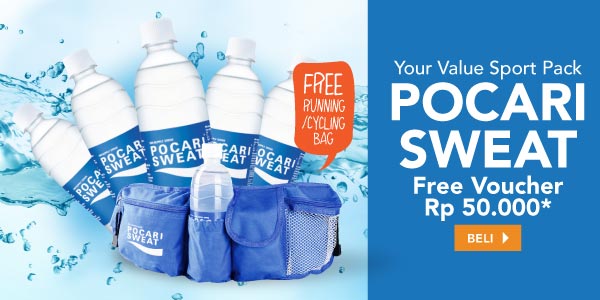 Pocari Sweat Your Value Sport Pack Free Voucher Rp50.000