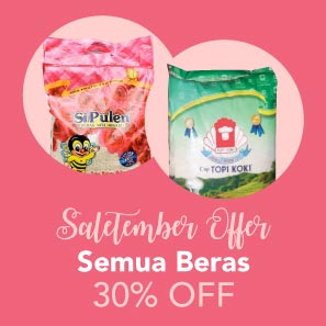 Saletember Offer Semua Beras 30% OFF