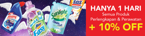 PROMO TANPA (*)  HANYA 1 HARI 22 SEPT SEMUA PRODUK PERLENGKAPAN & PERAWATAN EKSTRA DISKON 10%