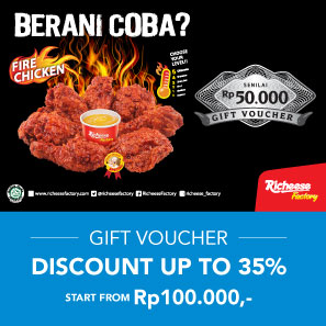 Richeese Factory Gift Voucher Discount Up To 35%