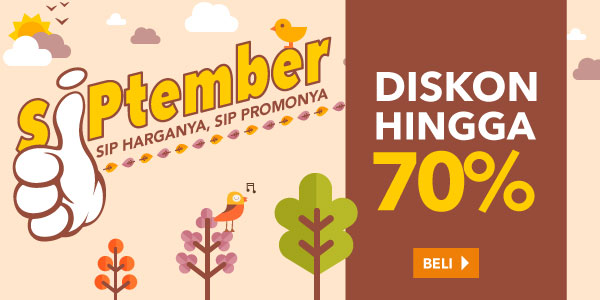 Siptember Diskon Hingga 70%