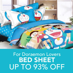For Doraemon Lovers Bed Sheet Up To 93% OFF