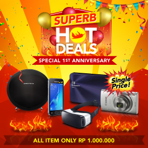 Superb Hot Deals 1st Anniversary - Single Price All Item Only Rp1.000.000
