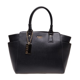 Bonia Nuvo Full Leather Black Tas Tangan