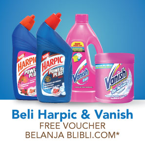 Beli Harpic & Vanish FREE Voucher Belanja Blibli.com