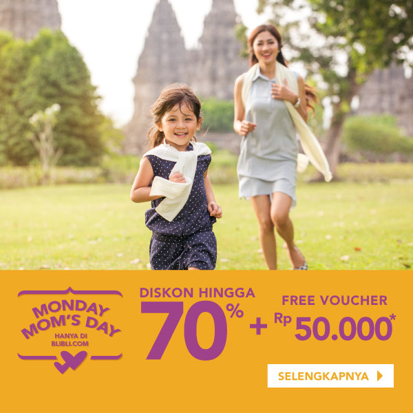 Monday Mom Day - Diskon Hingga 70% + FREE Voucher Rp50.000