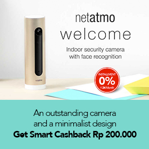 netatmo Indoor security camera - Get Smart Cashback Rp200.000