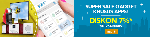 Super Sale Gadget Khusus Apps Diskon 7%