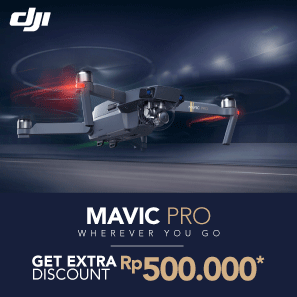 DJi Mavic Pro Get Extra Discount Rp500.000