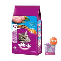  Whiskas Adult Ocean Fish 1200g + Free Container Box Whiskas